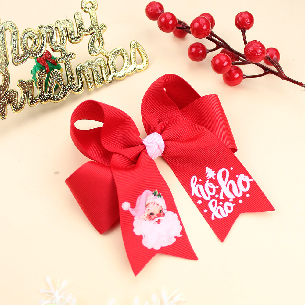 （Pre Order）Girls Christmas Bow-10 Pcs
