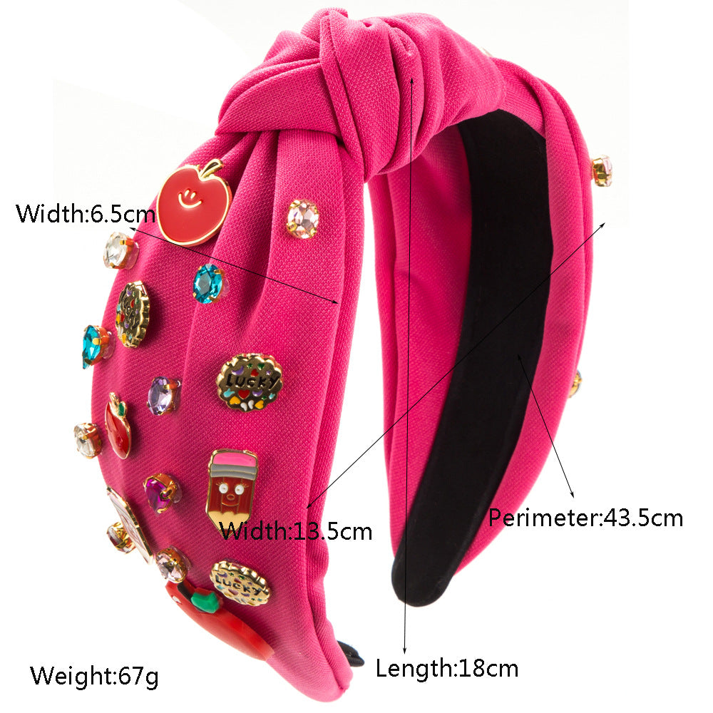 （Pre Order）Back to School Stylish Rhinestone Headband