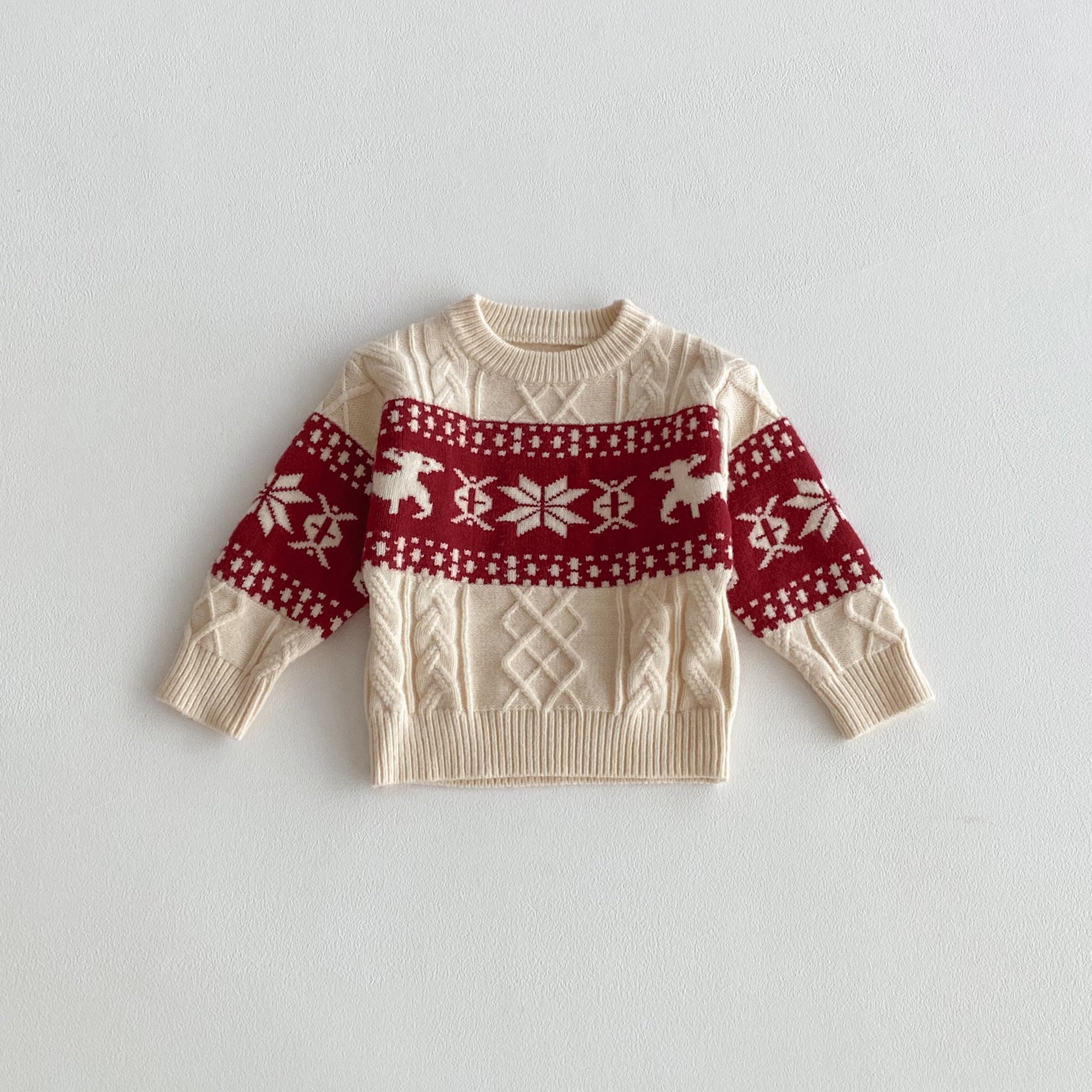 （Pre Order 2 Weeks）Unisex Christmas Jacquard Knit Sweater