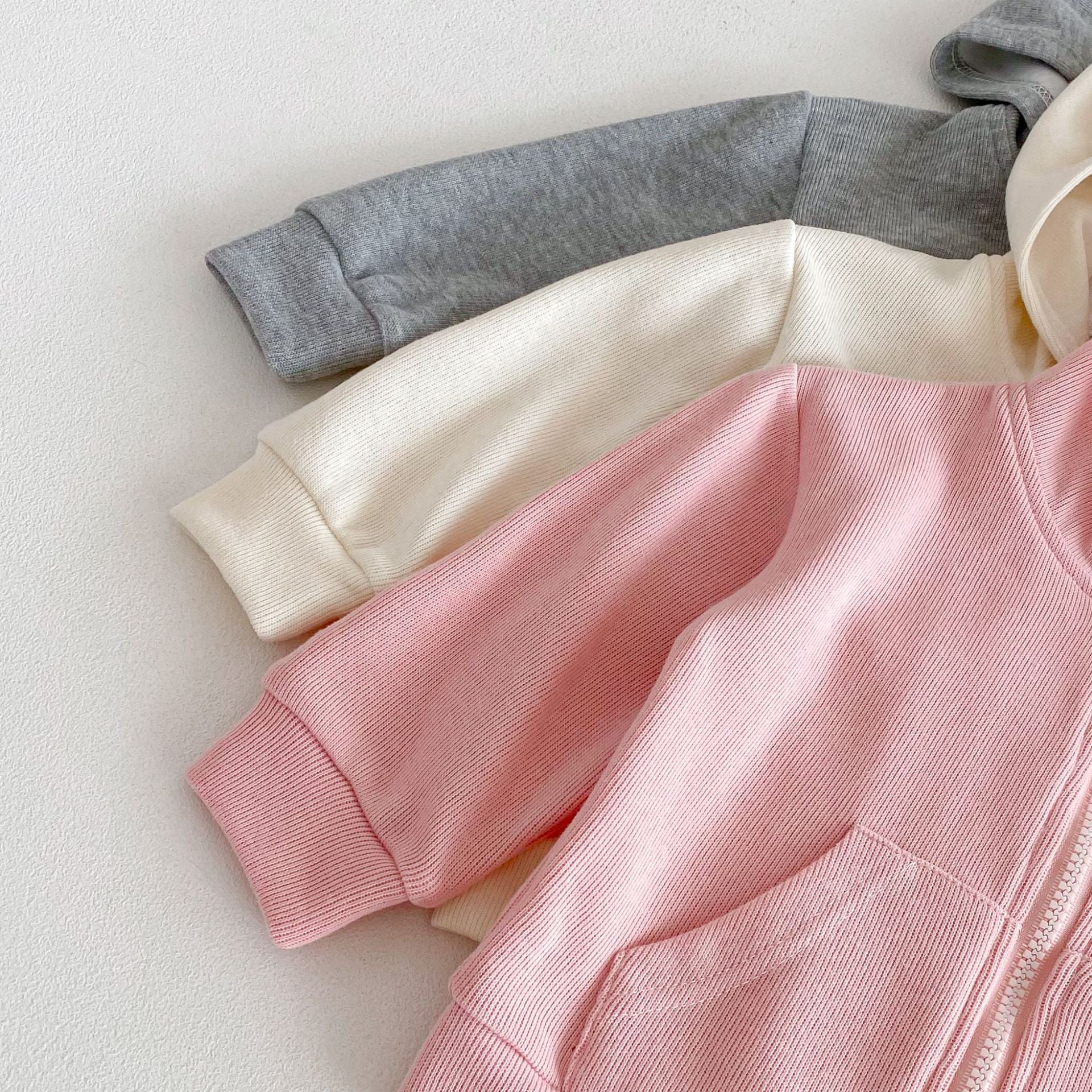 （Pre Order 2 Weeks）Girls Fall Hooded Zipper Pullover Set