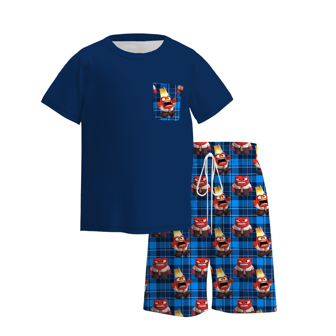 （Pre Order）Boys Summer Cartoon Print Short Set