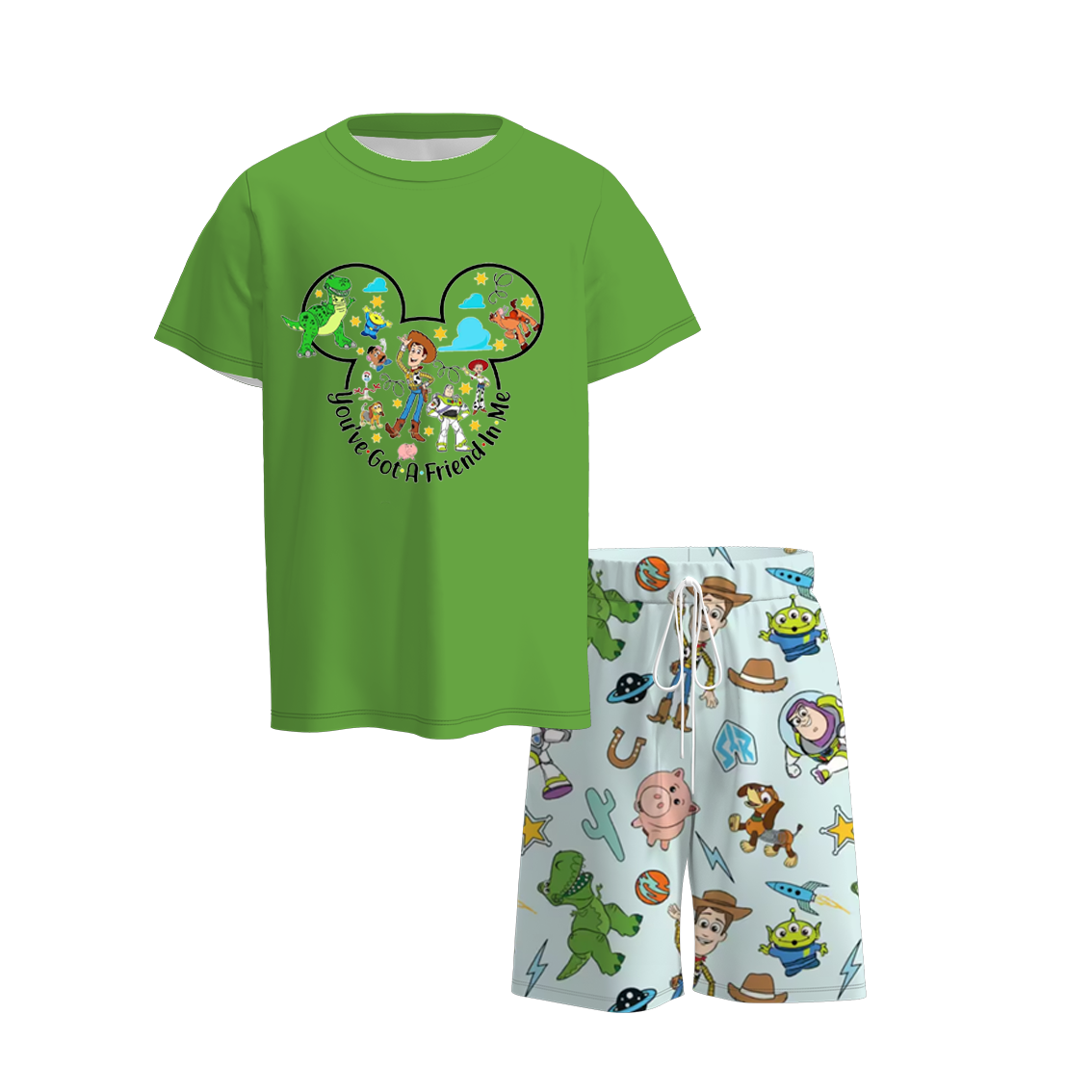 （Pre Order）Boys Summer Toy Story Print Short Set
