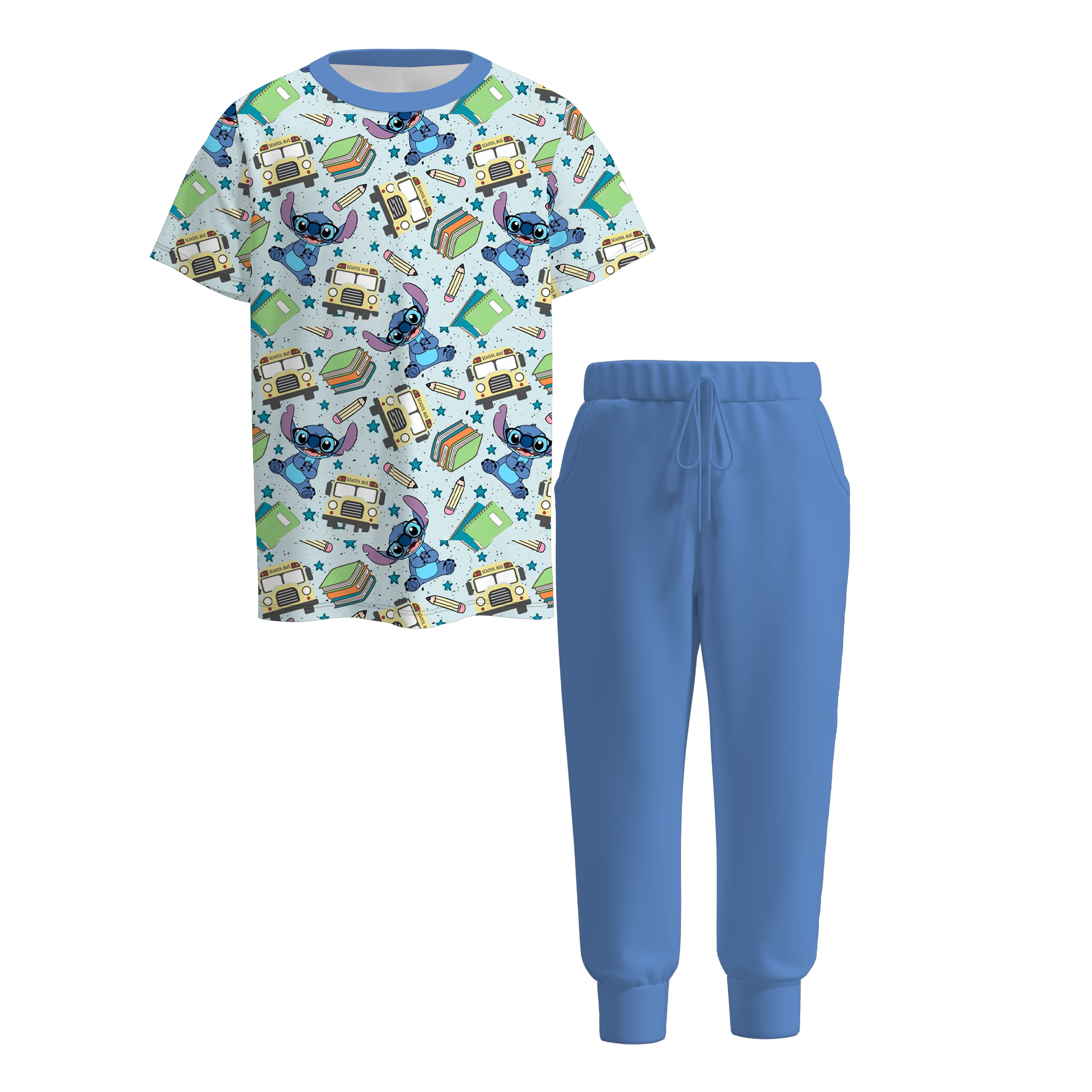 （Pre Order）Boys Summer Back To School Print Outfit Set