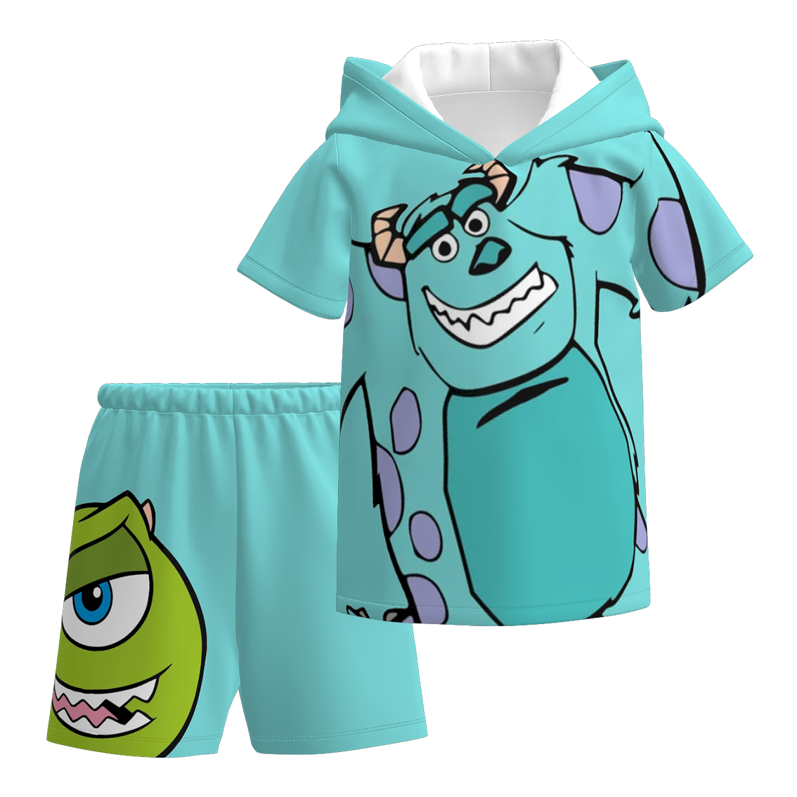（Pre Order）Boys Spring and Summer Cartoon Print Hoodie Set