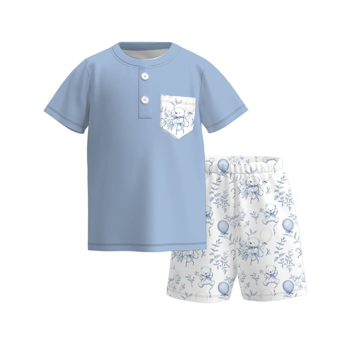 （Pre Order）Sibling Spring and Summer Balloon Print Dress,Romper and Set
