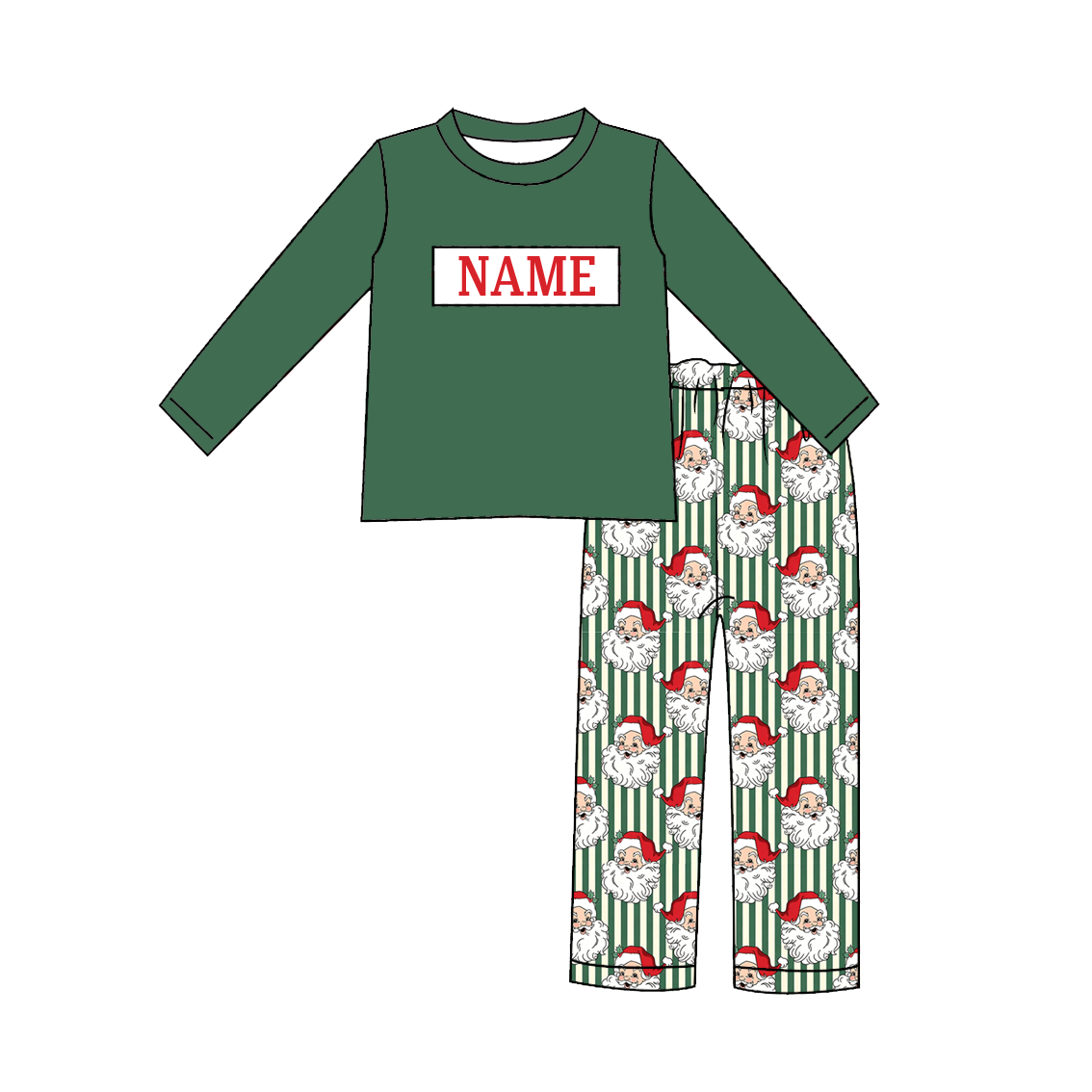 （Pre Order）Siblings Christmas Embroidery Smocked Dress,Set&Romper