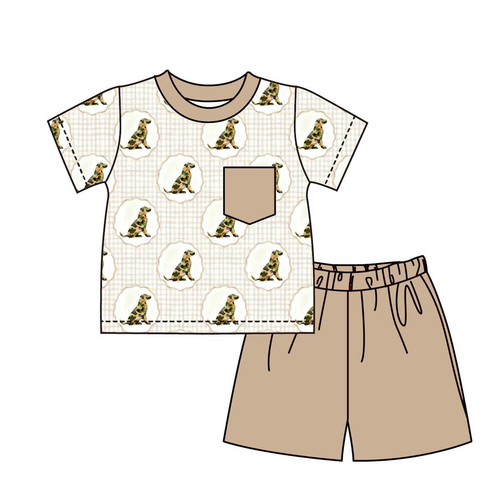 （Pre Order）Family Spring&Summer Animal Embroidery Smocked Dress,Set＆Romper