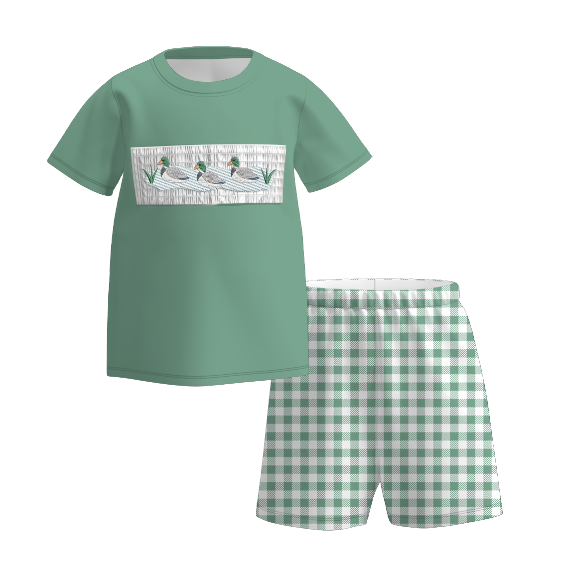 （Pre Order）Siblings Spring&Summer Duck Embroidery Dress,Set&Romper