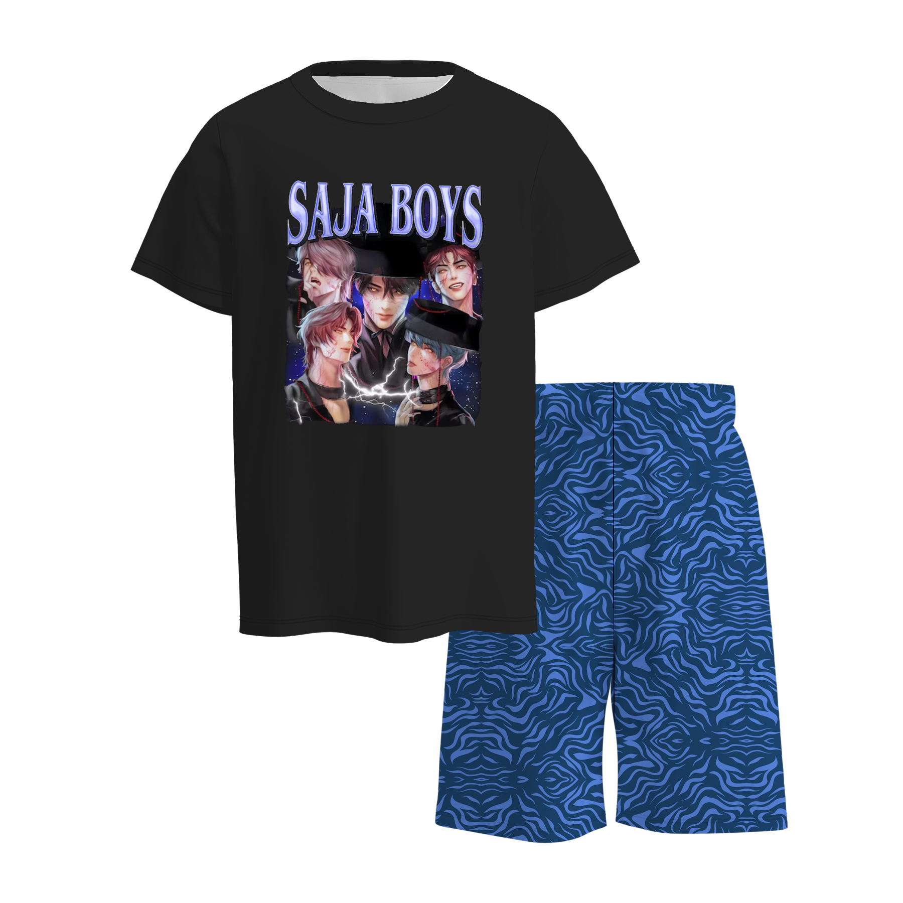 （Pre Order）Boys Spring&Summer Movie Character Print Shorts Set