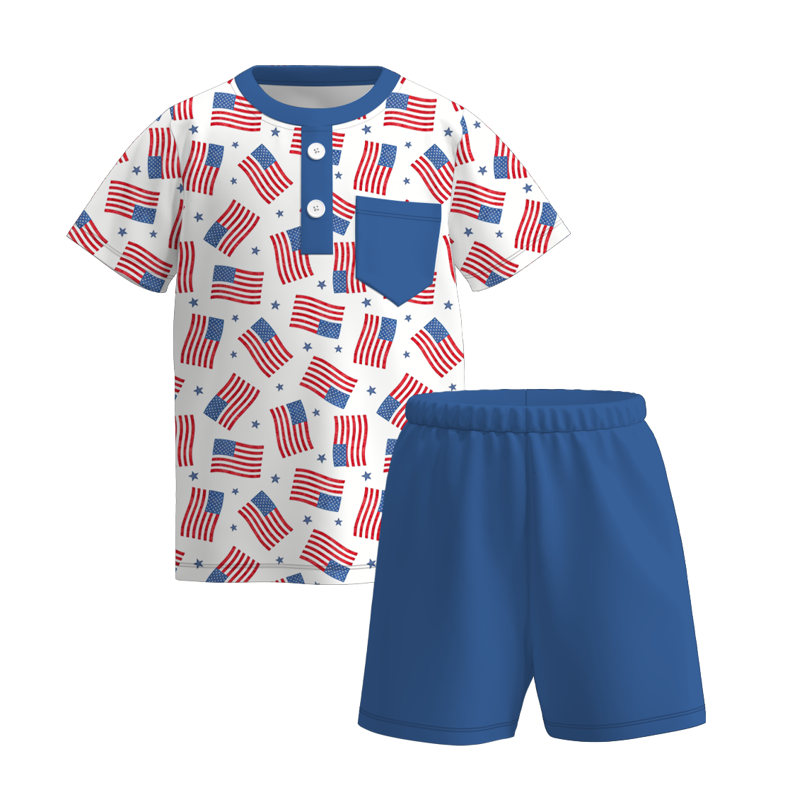 （Pre Order）Family Patriotic Print Dress,Set&Top
