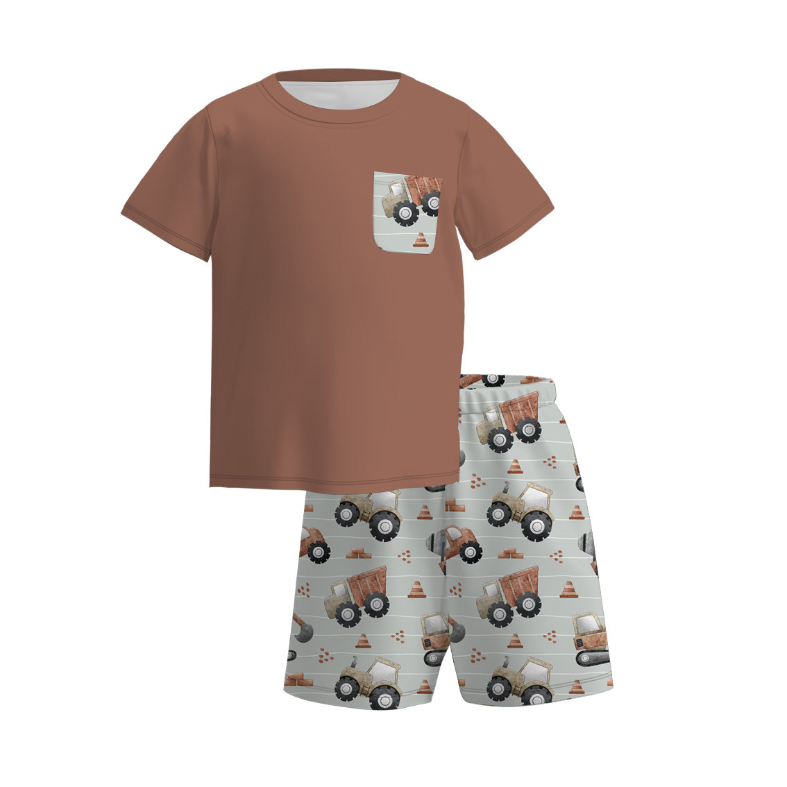 （Pre Order）Brothers Spring and Summer Car Print Set＆Romper
