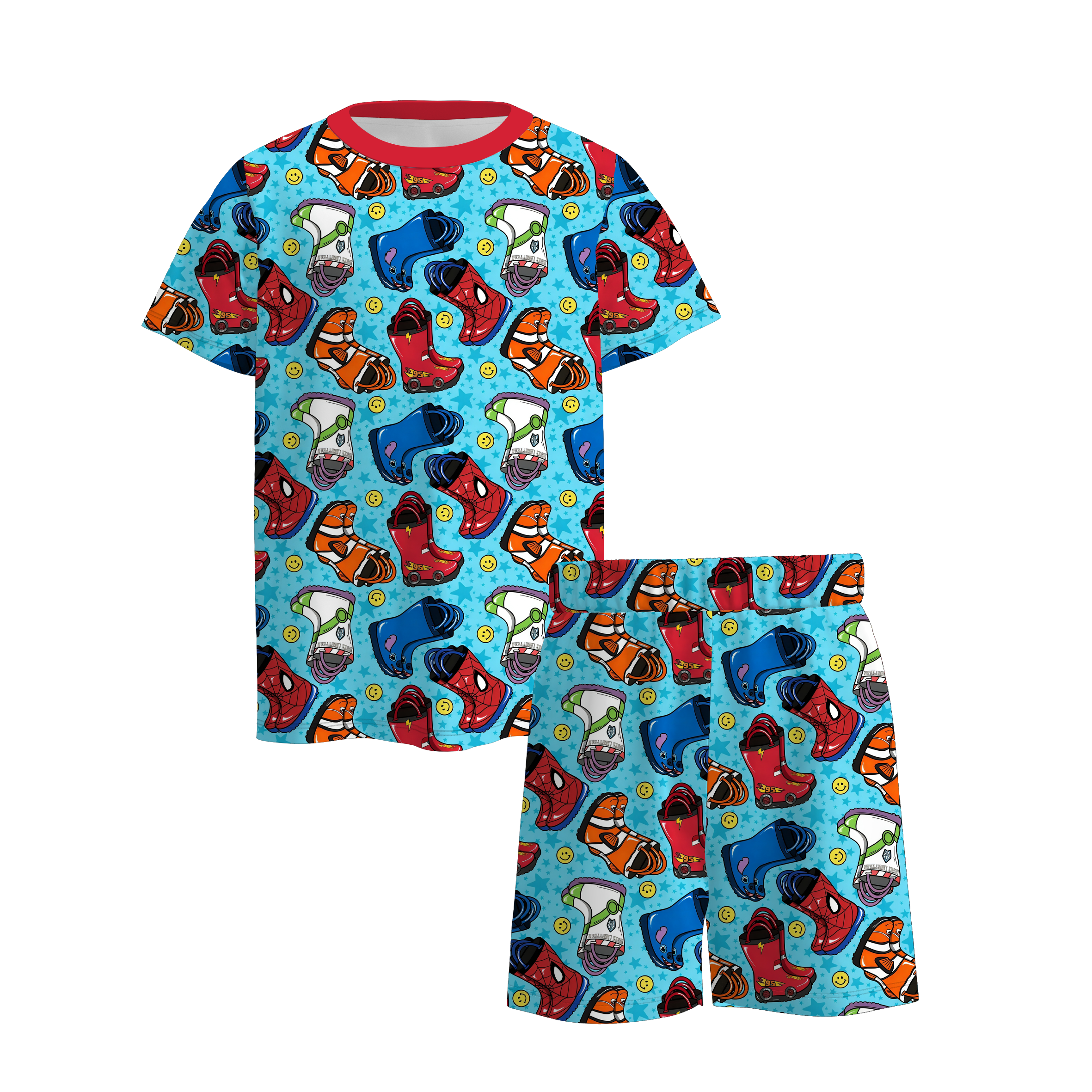 （Pre Order）Brothers Spring&Summer Boots Print Set&Romper