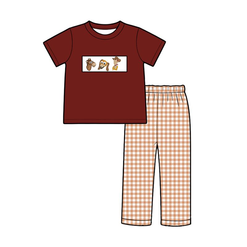 （Weekly Pre-Order）Siblings Cartoon Embroidery Smocked Dress,Set&Romper（Ends Wednesday）
