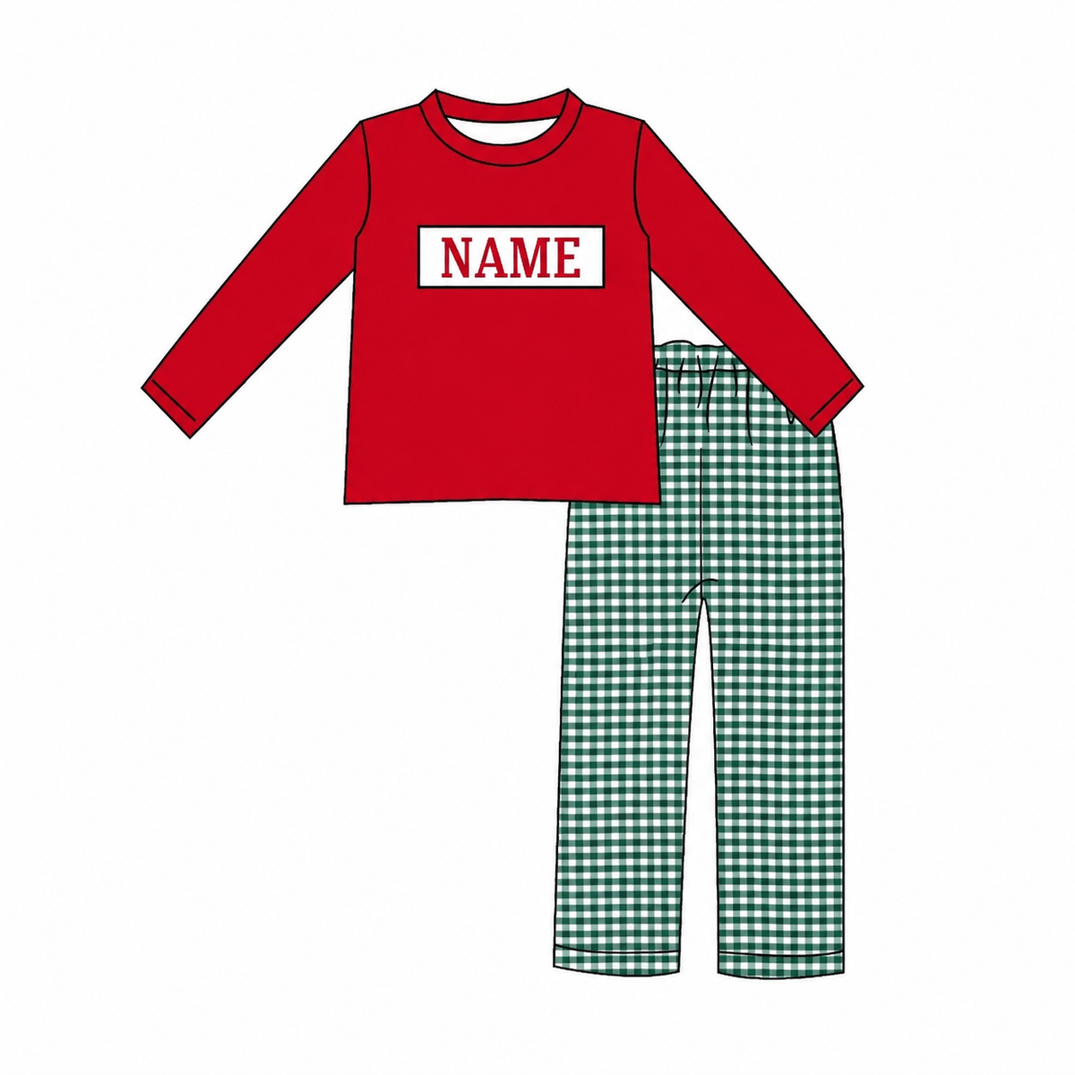 （Pre Order）Siblings Christmas Embroidery Smocked Dress,Set&Romper