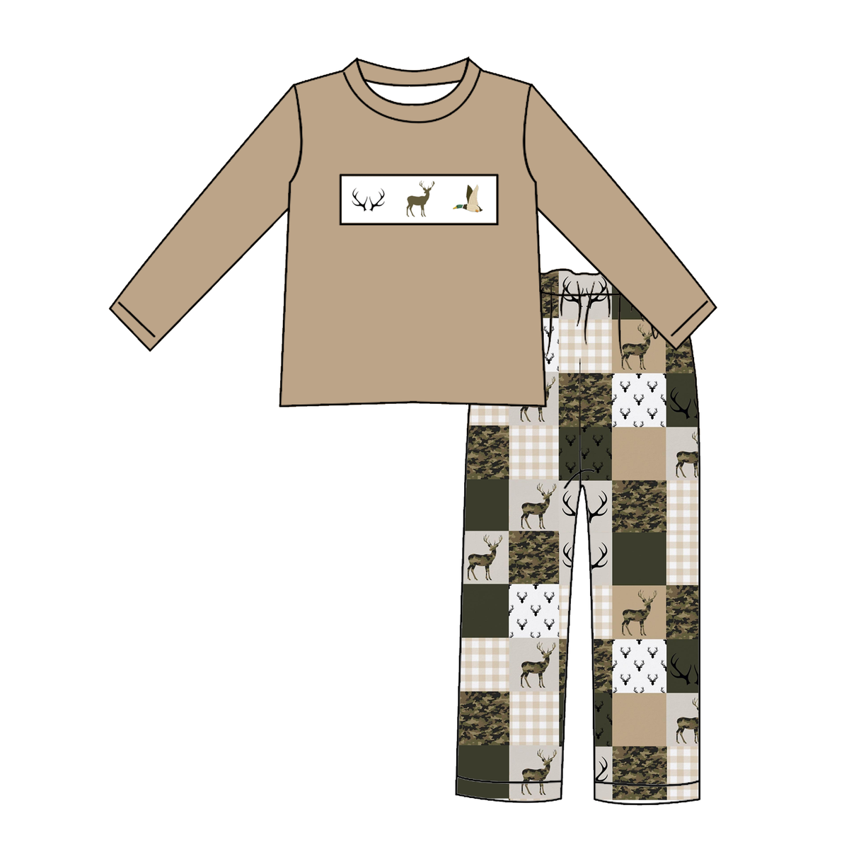 （Weekly Pre-Order）Siblings Hunting Embroidery Smocked Dress,Set&Romper（Ends 10.18）