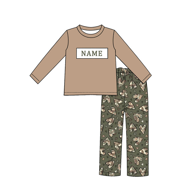 （Pre Order）Brothers Valentine's Day Embroidery Smocked Set&Romper