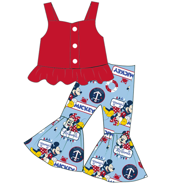 (Pre Order) Summer Mickey Magic Embroided Sibling Ensemble Collection