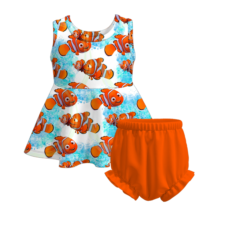 （Pre Order）Baby Girls Summer Character Print Short Set
