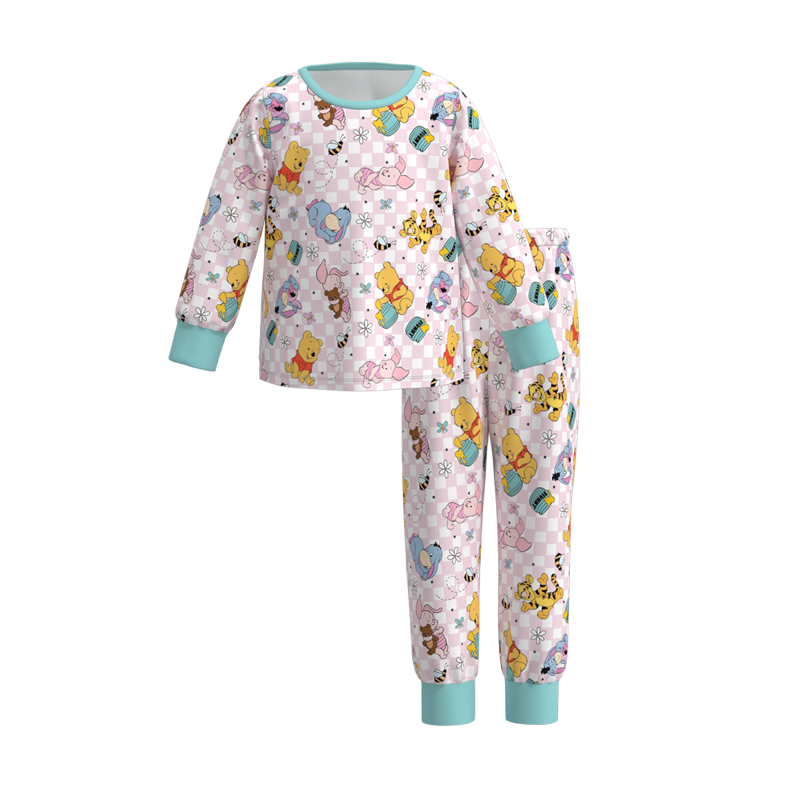 （Pre Orders）Girls Cartoon Print Pajamas