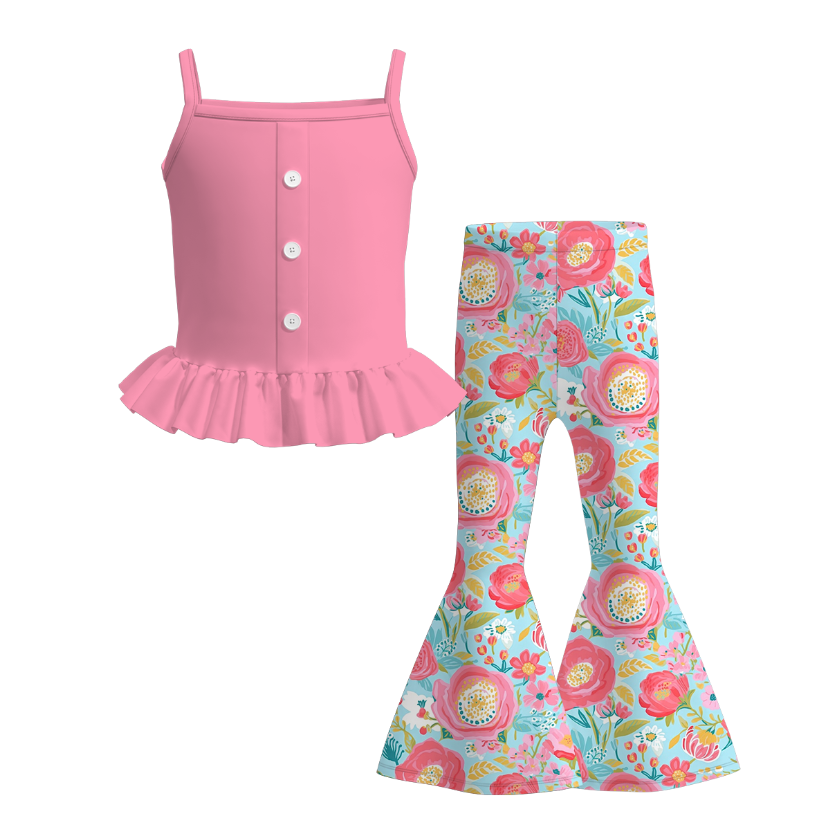 （Pre Order）Mommy and Me Spring＆Summer Sunflower Print Dress,Set