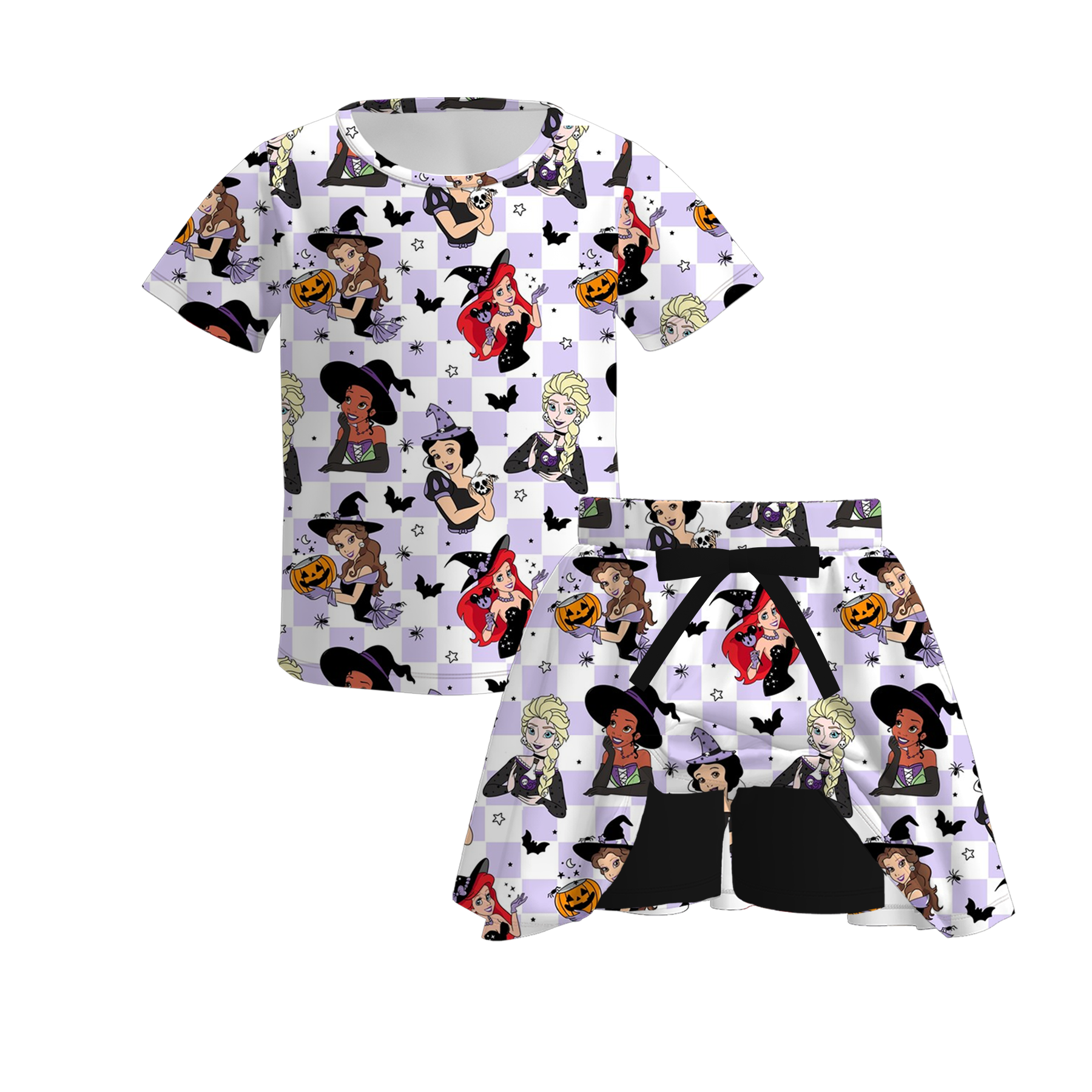 （Pre Order）Family Halloween Pumpkin Print Dress,Set＆Romper