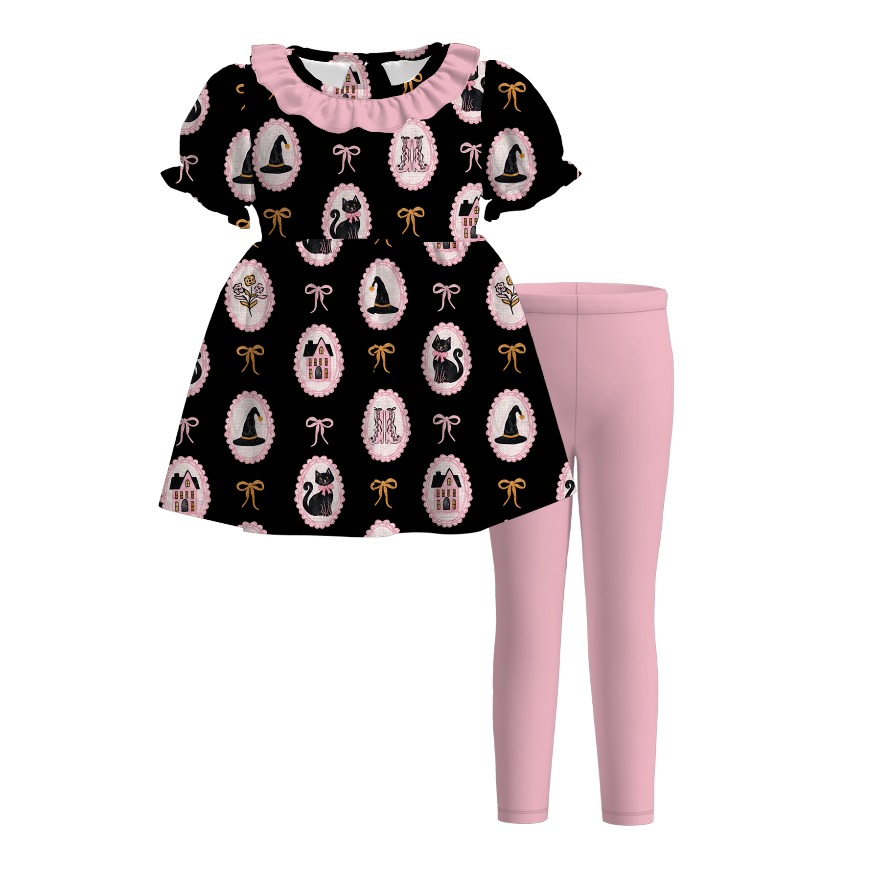 （Pre Order）Family Halloween Print Dress,Set,Jumpsuit＆Romper
