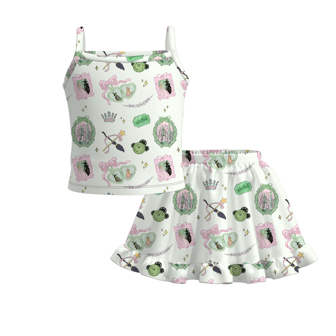 （Pre Order）Mommy and Me Summer Character Print Dress＆Set
