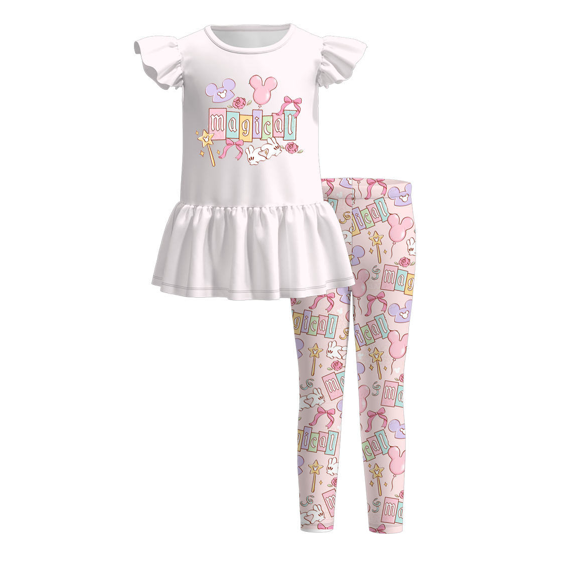 （Pre Order）Family Spring＆Summer Cartoon Print Dress,Set＆Romper