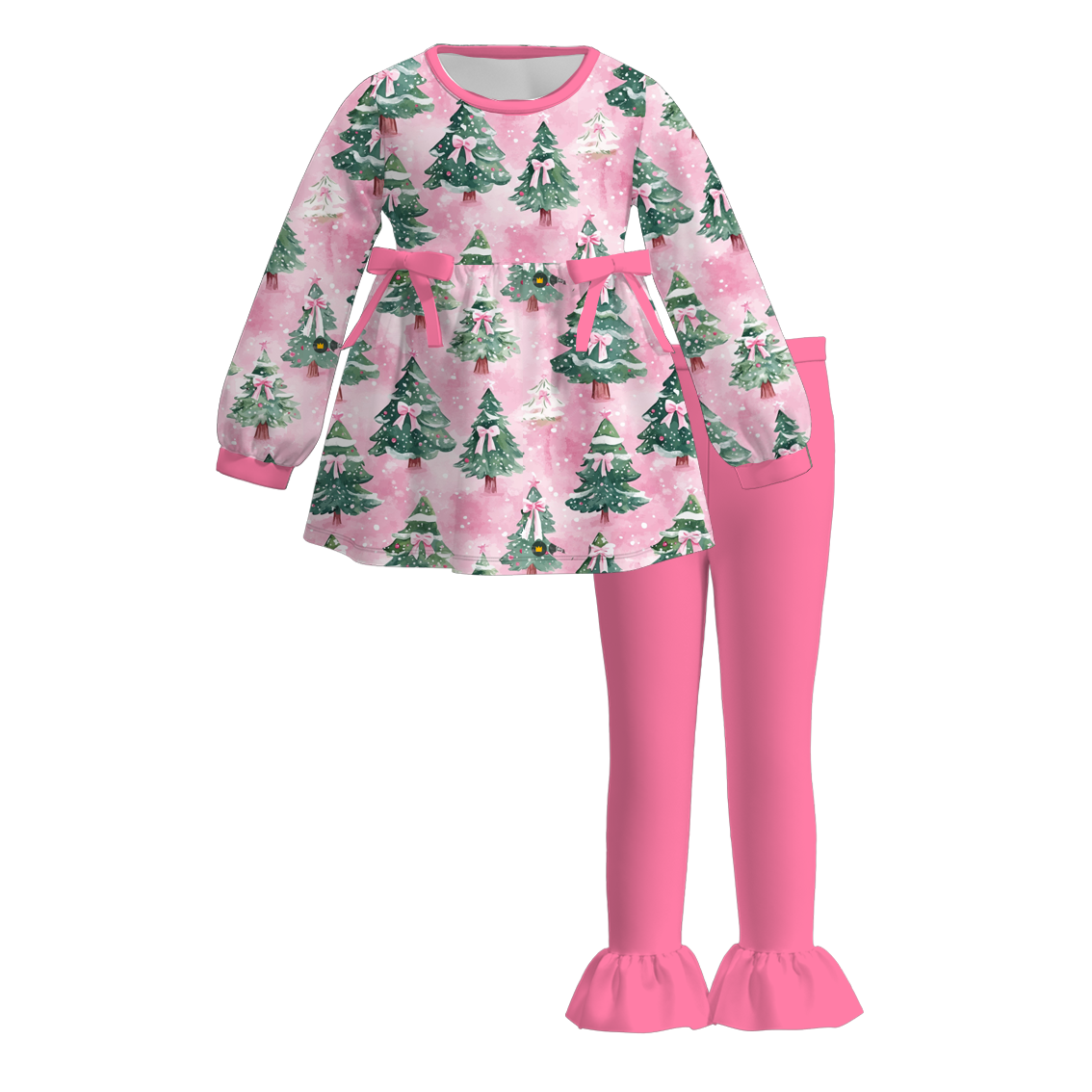 （Pre Order）Family Christmas Print Dress,Set,Top＆Romper