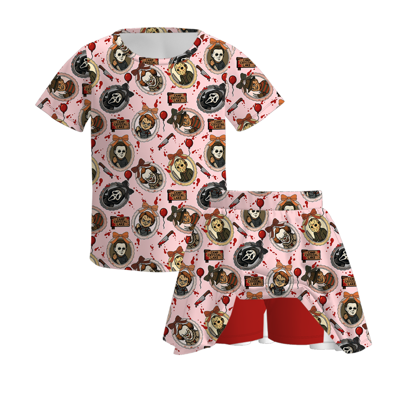 （Pre Order）Family Halloween Cartoon Print Dress,Set＆Romper