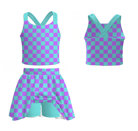 （Pre Order）Family Spring&Summer Print Skort Set