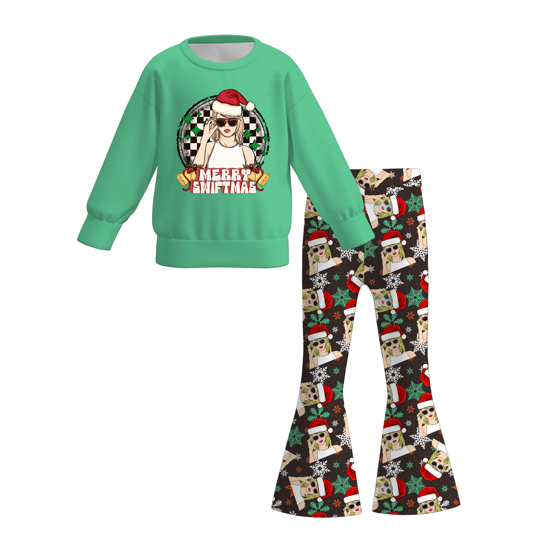 （Pre Order）Family Christmas TS Print Sweatshirt&Set