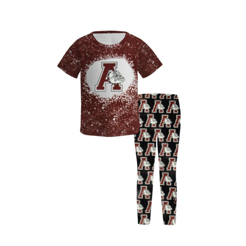（Pre Order）Girls Football Team Print Outfit Set