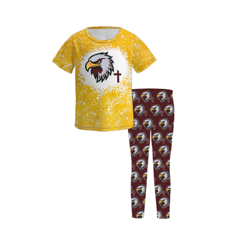 （Pre Order）Girls Football Team Print Outfit Set