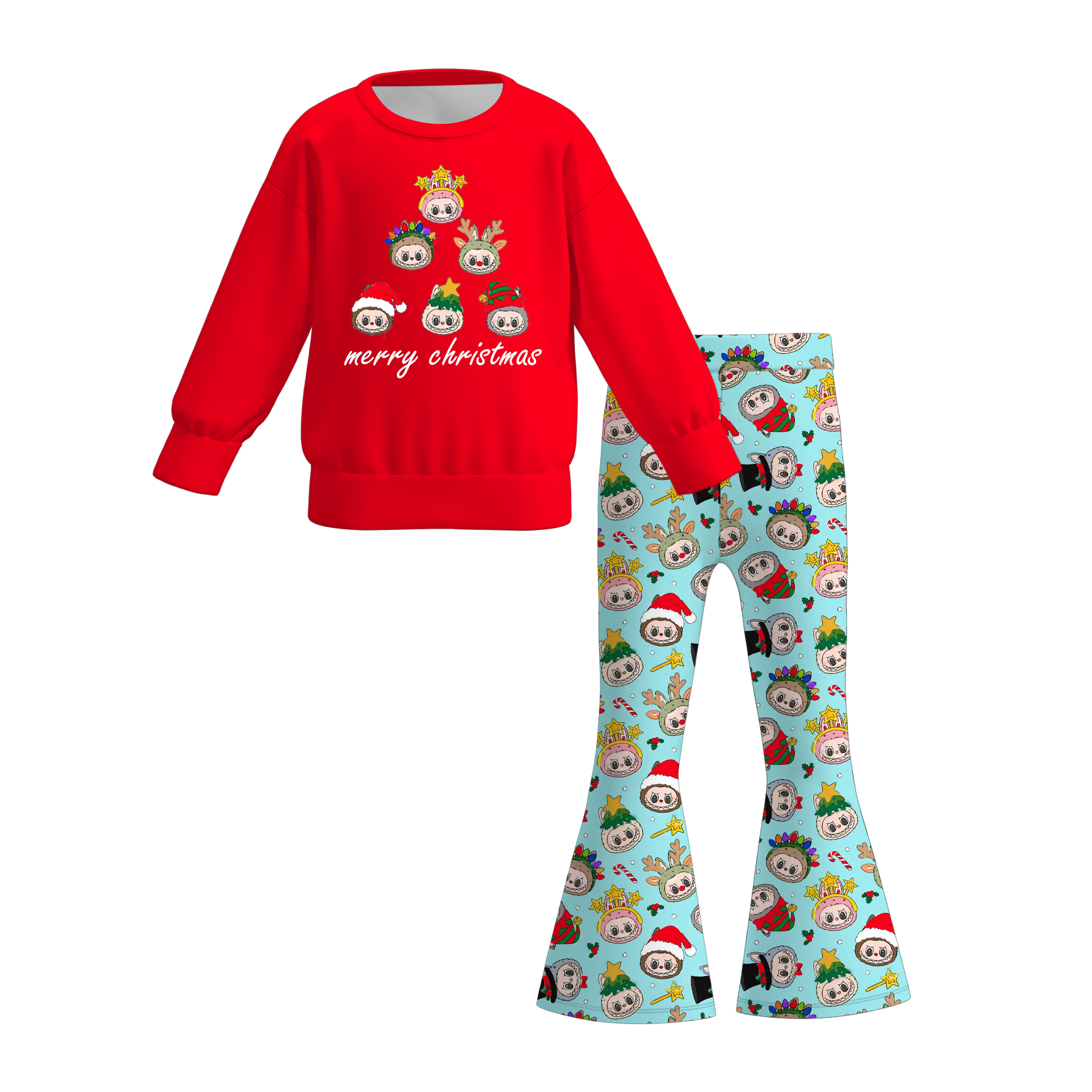 （Pre Order）Girls Fall&Winter LBB Print Sweatshirt Set