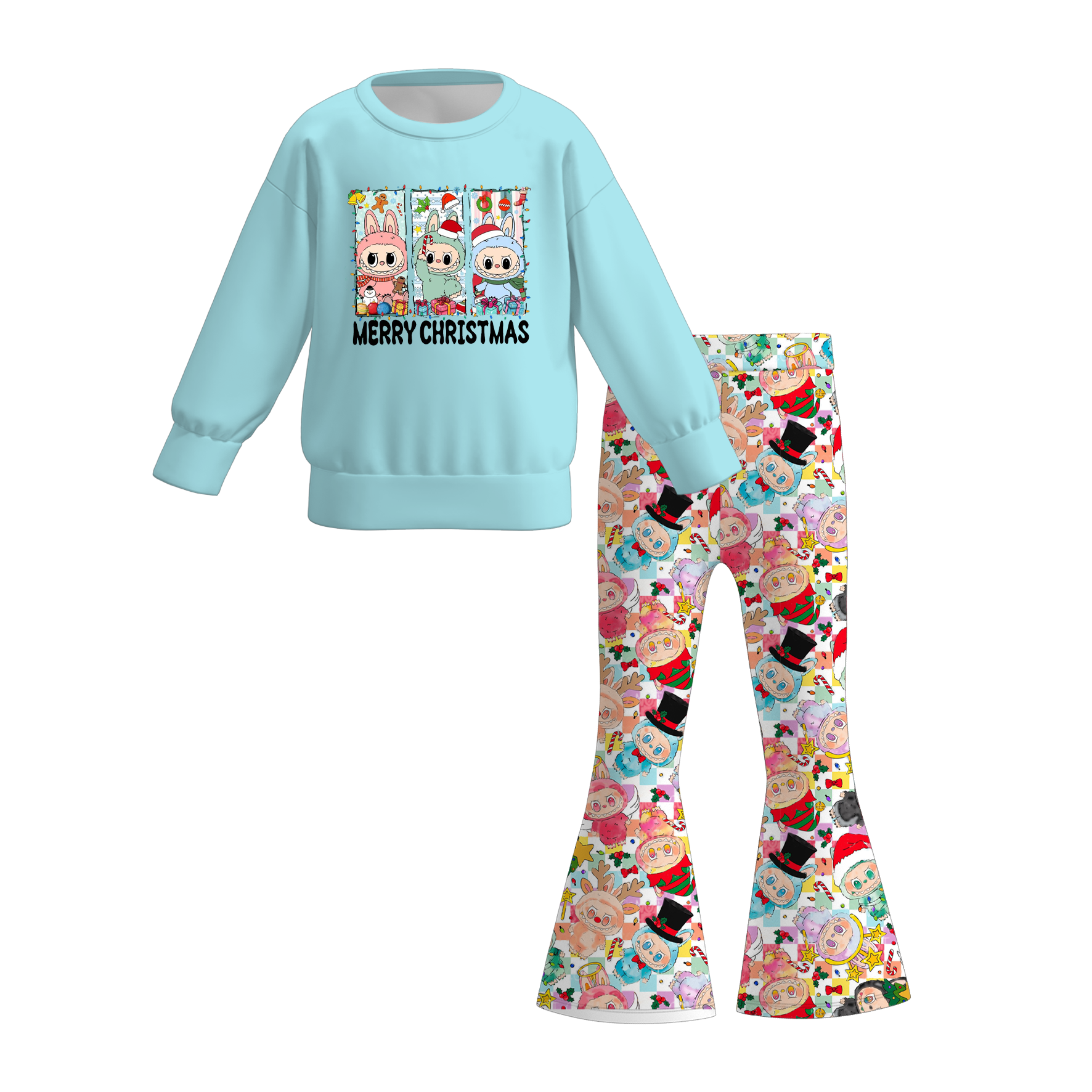 （Pre Order）Girls Fall&Winter LBB Print Sweatshirt Set