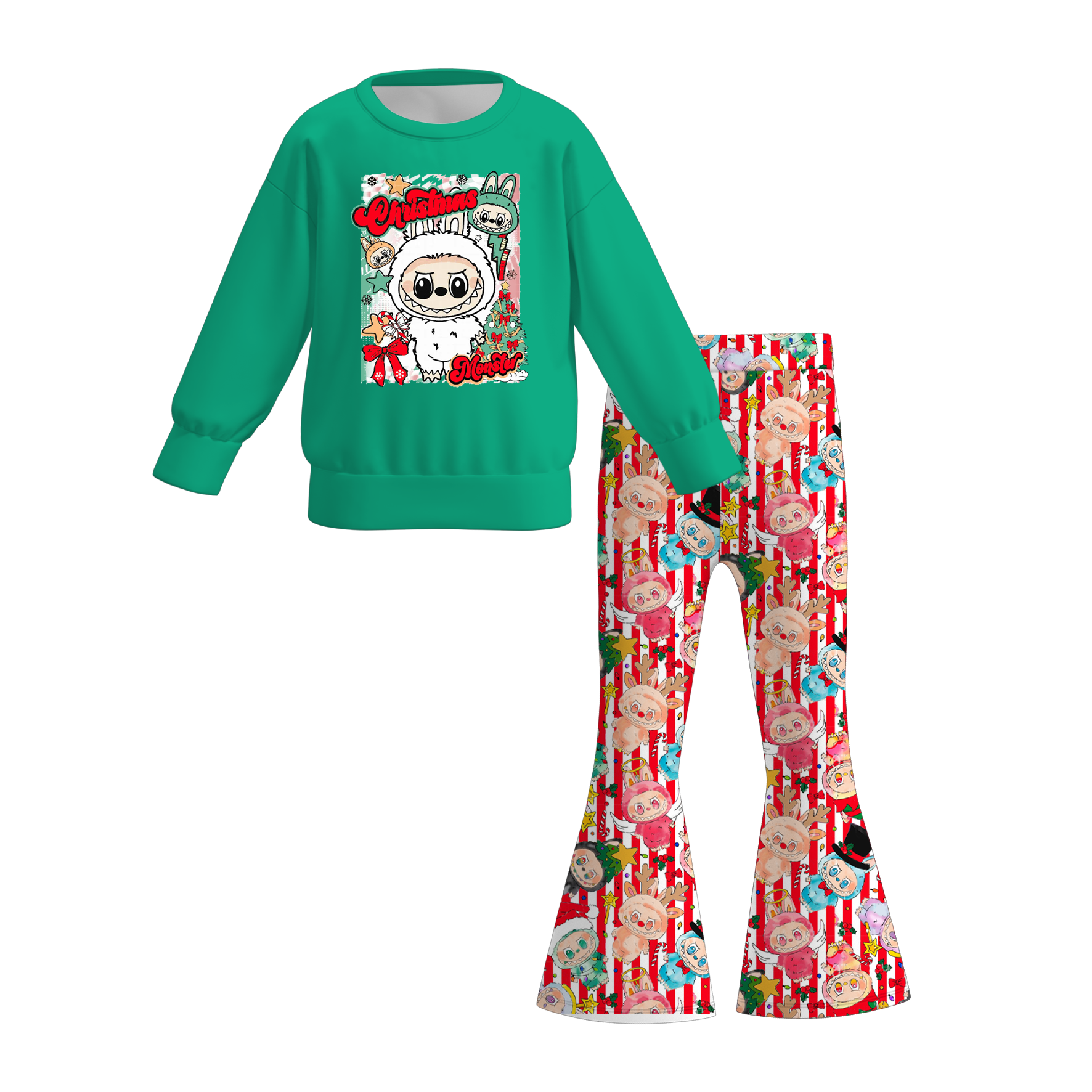 （Pre Order）Girls Fall&Winter LBB Print Sweatshirt Set