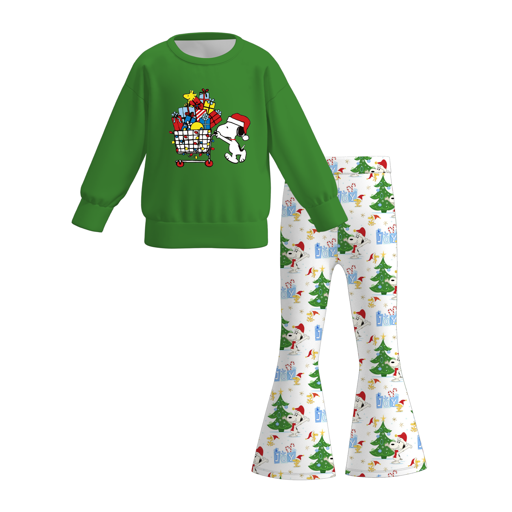 （Pre Order）Family Christmas Cartoon Print Dress,Set＆Pants