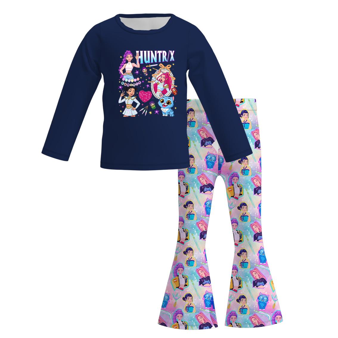 （Pre Order）Girls Movie Character Print Outfit Set