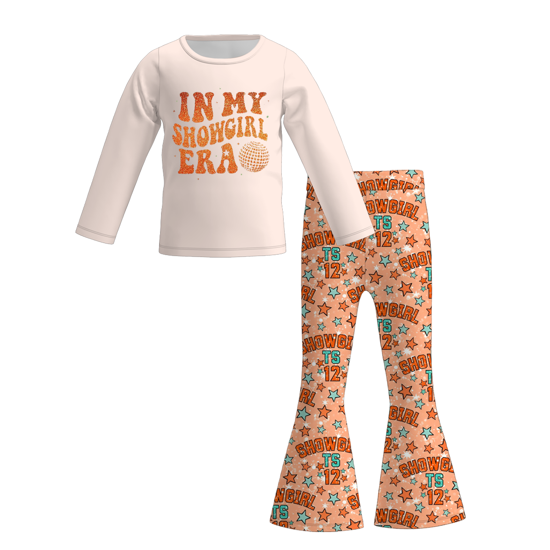 （Pre Order）Girls TS Print Outfit Set