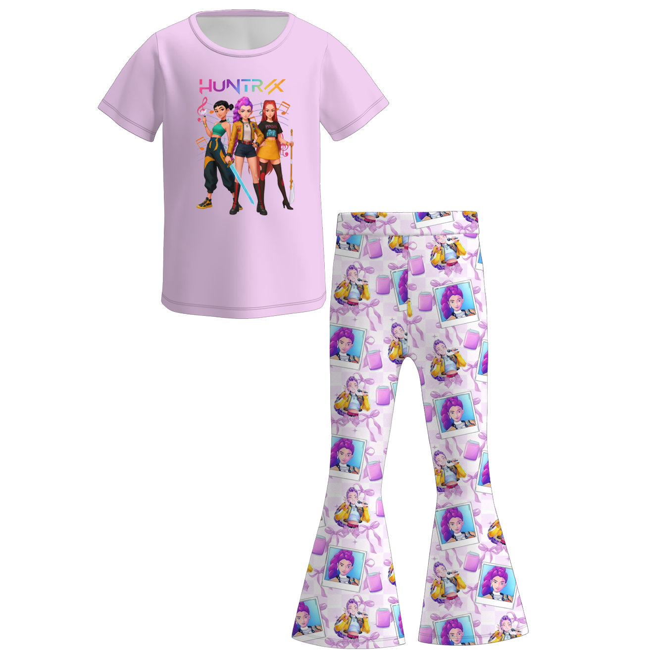 （Pre Order）Girls Movie Character Print Outfit Set