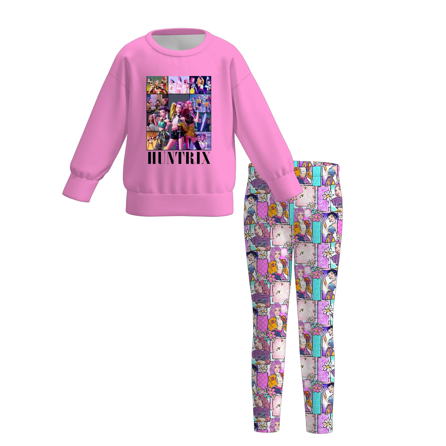 （Pre Order）Girls Movie Character Print Outfit Set