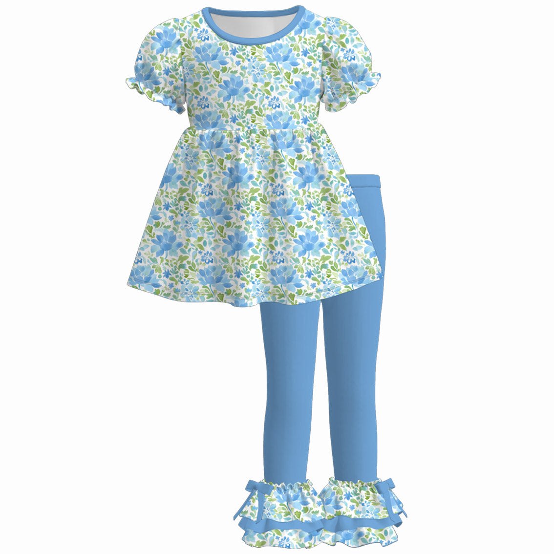 （Pre Order）Sisters Spring Floral Print Dress,Set&Romper