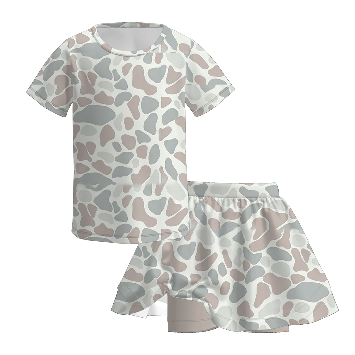 （Pre Order）Family Father's Day Camouflage Print Dress,Set,Top&Romper