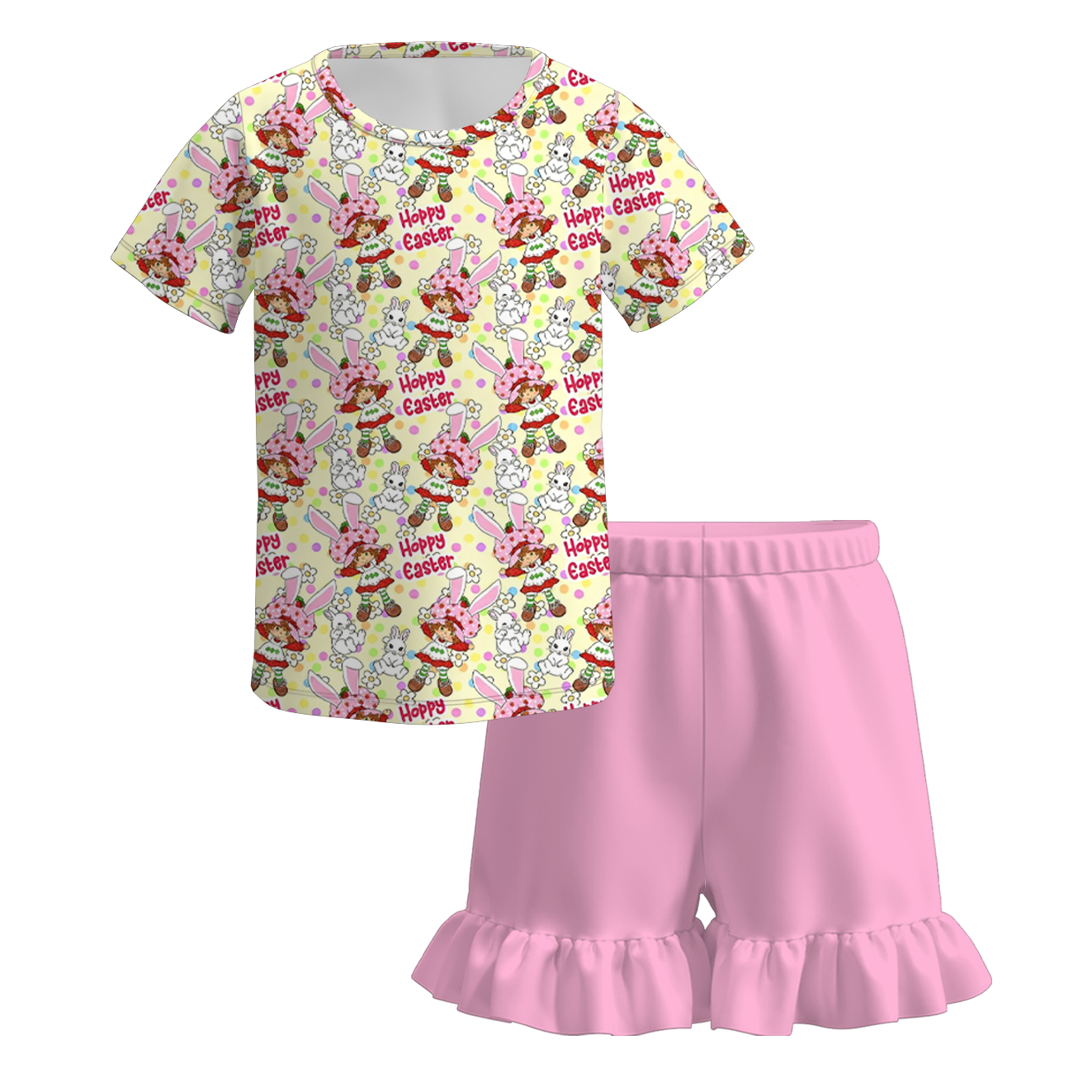 （Pre Order）Sisters Spring&Summer Hoppy Easter Print Dress,Set