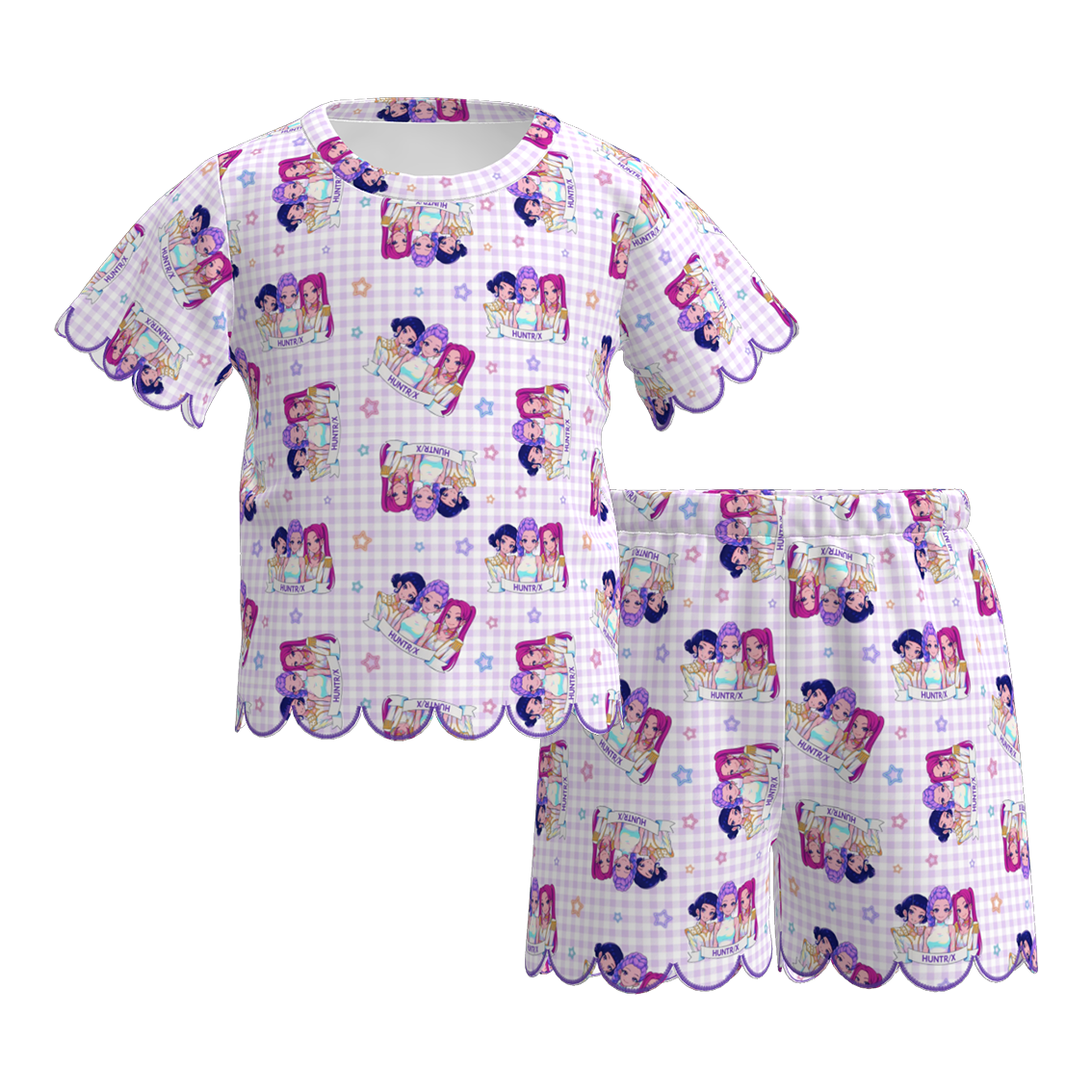 （Pre Order）Girls Spring & Summer Movie Character,LBB Scallop Shorts Set