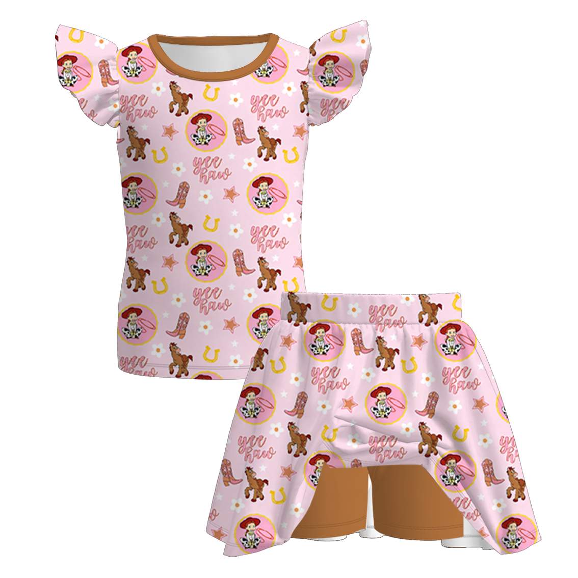 （Pre Order）Family Spring&Summer Cartoon Toy Print Dress,Set,Jumpsuit,Romper&Top