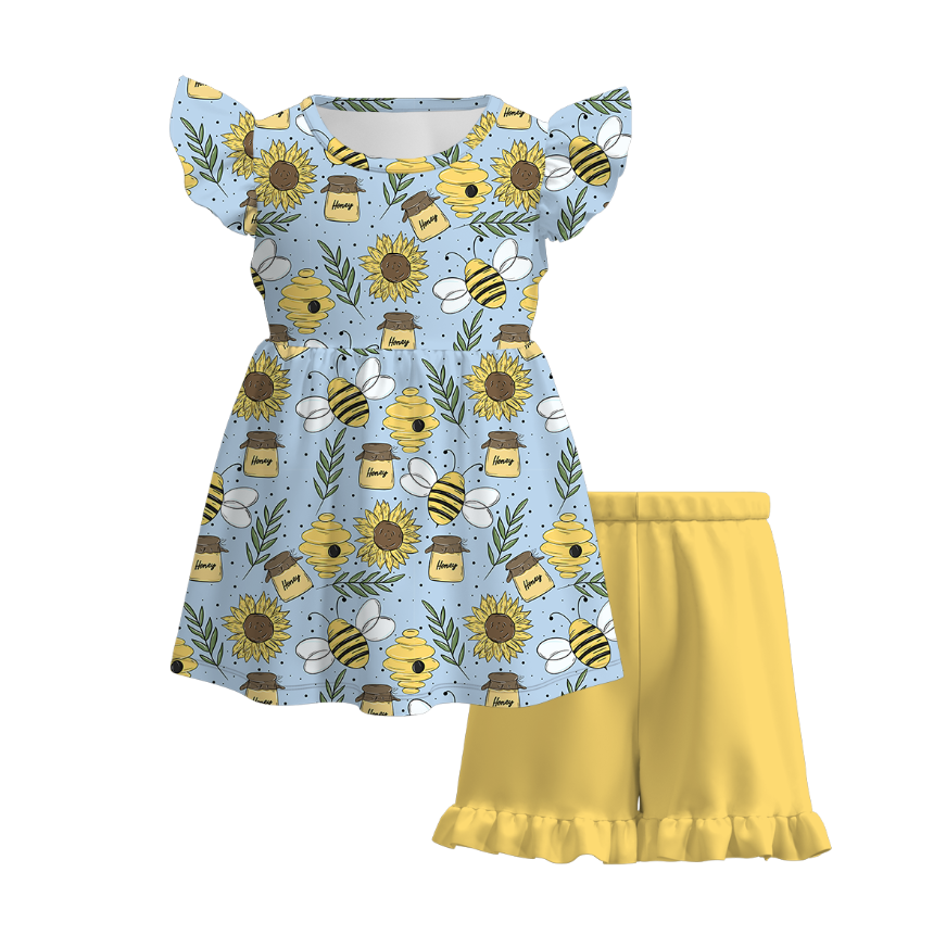 （Pre Order）Sisters Spring&Summer Bee Print Dress,Set,Jumpsuit&Romper