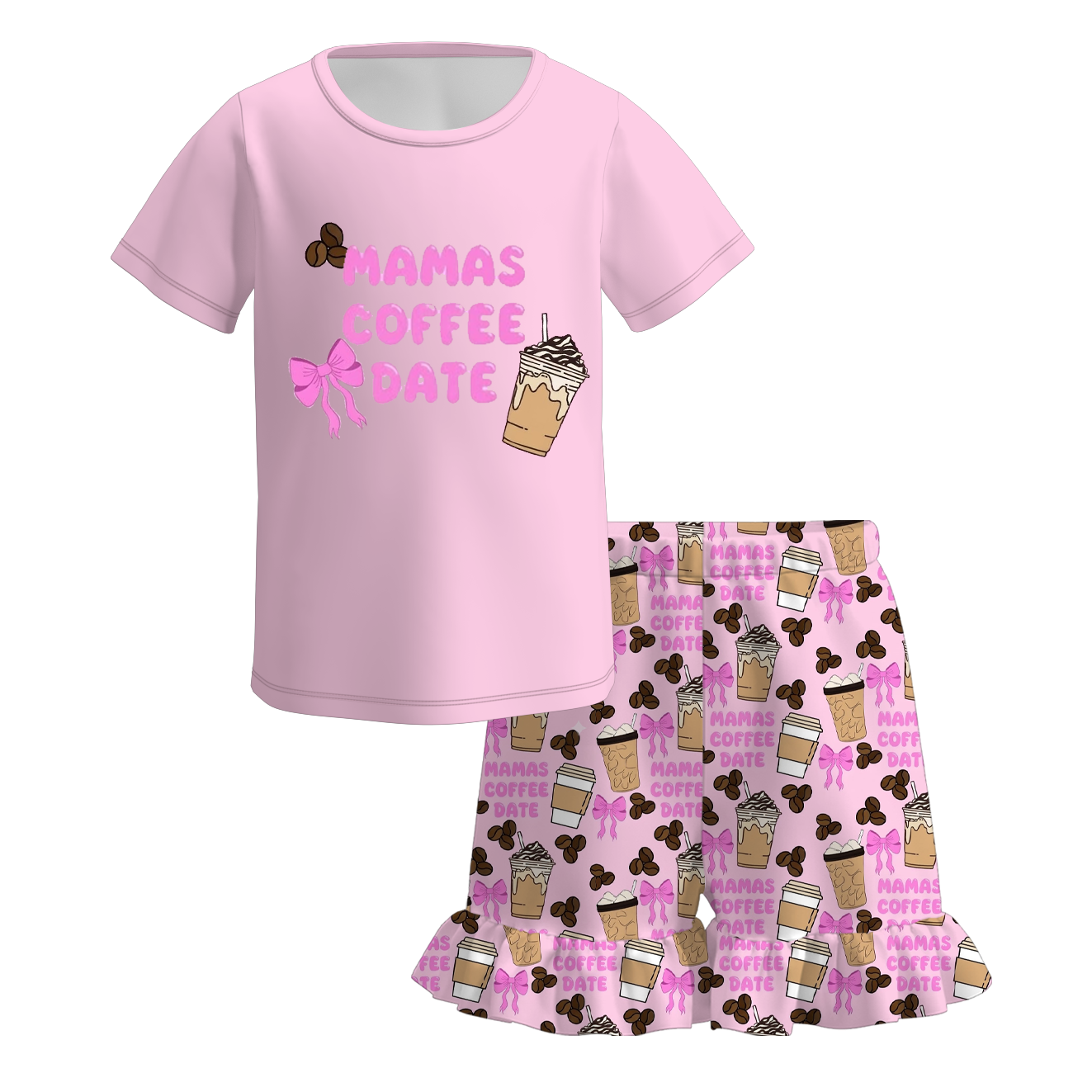（Pre Order+Prepack Zone）Girls Spring&Summer Beverage Print Dress（Mix Size）