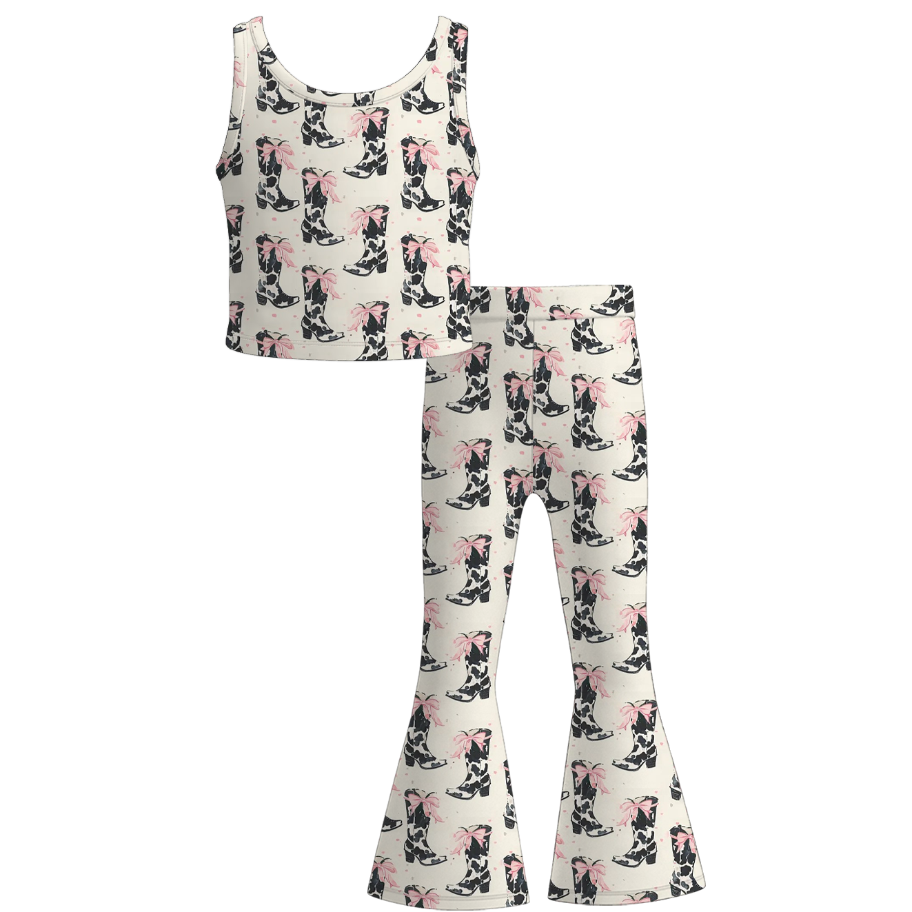 （Pre Order+Prepack Zone）Sisters Boots Print Dress,Set&Romper